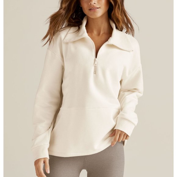 Beyond Yoga Jackets & Blazers - 🏷️NWT Beyond Yoga Trek Pullover In Fresh Snow (White) - Various Sizes